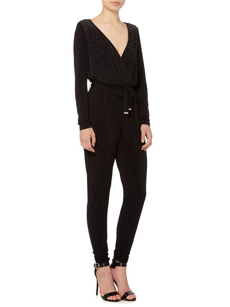 michael kors jumpsuit xs|michael kors long sleeve jumpsuit.